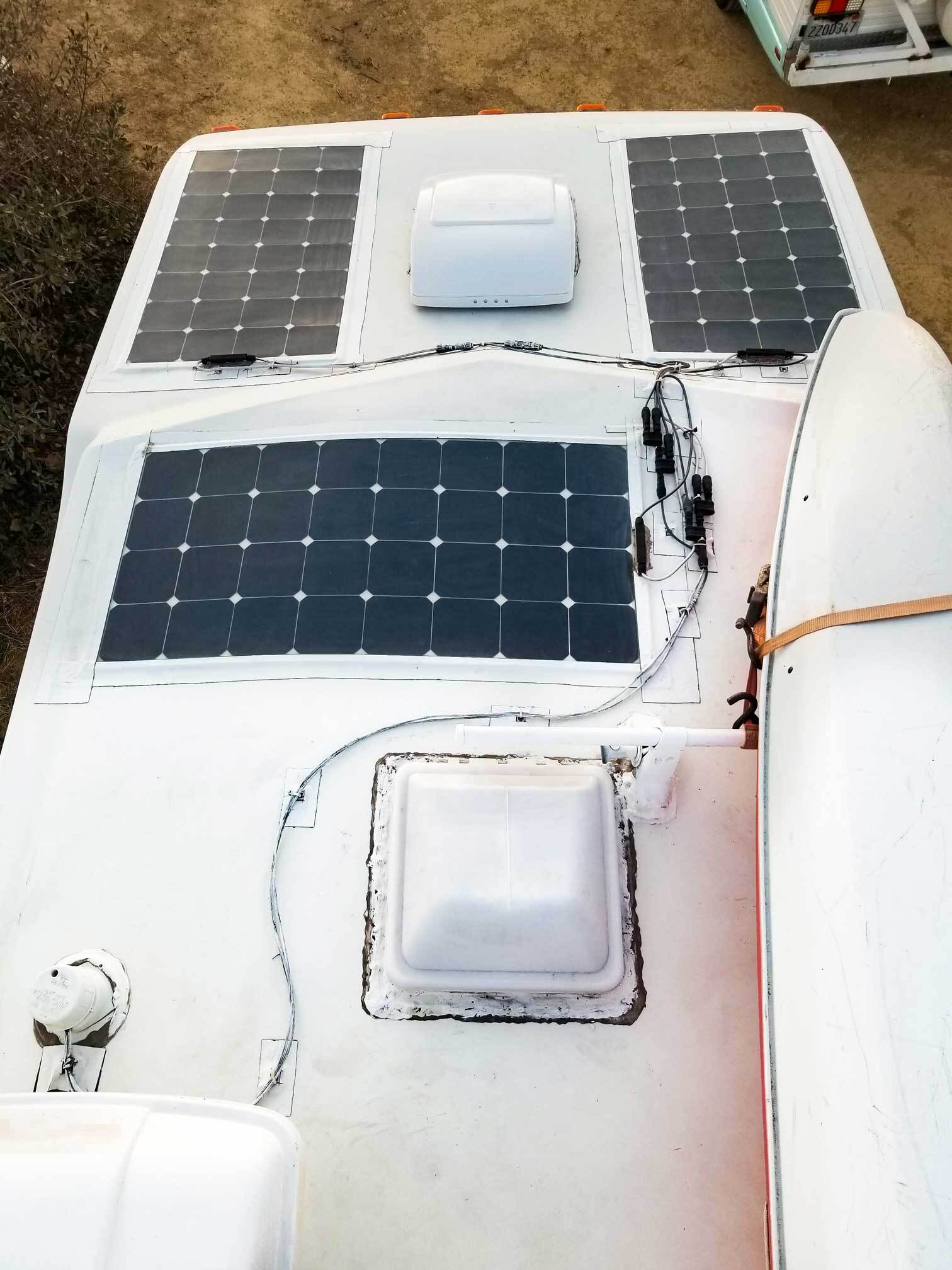 HoneyTrek RV Solar Panel Setup HoneyTrek RV Solar Panel Setup