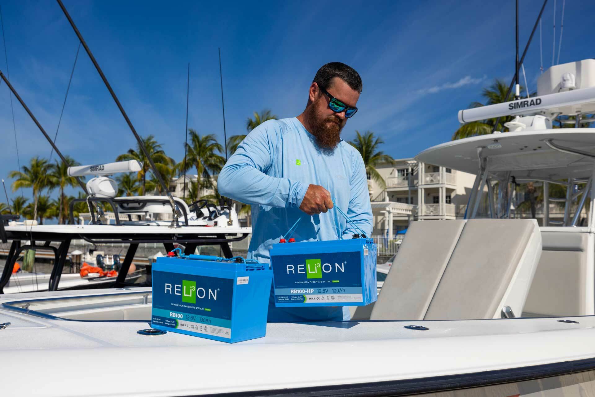 ReLion top quality lithium marine batteries for fishing boats