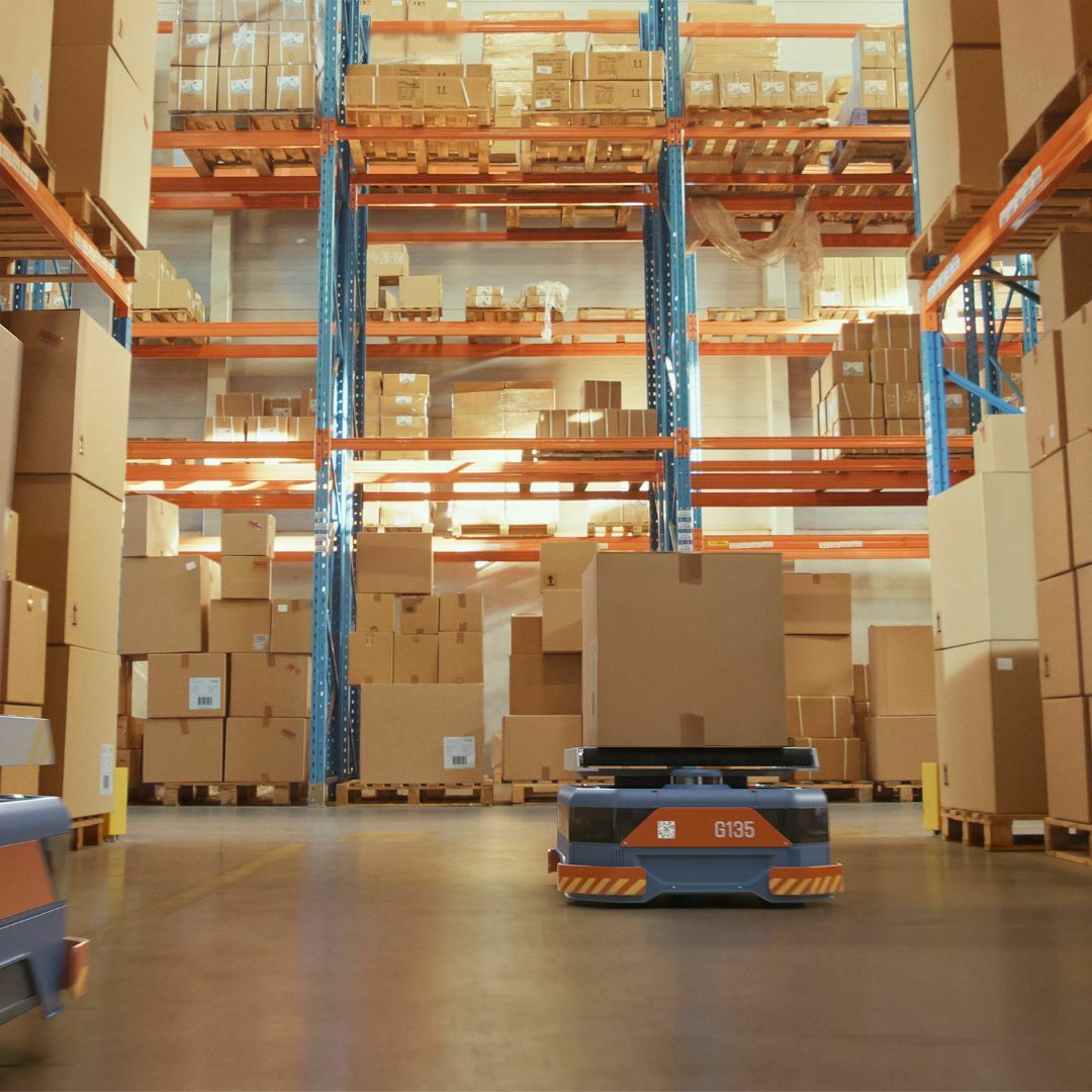 AGV using lithium batteries for efficient material handling