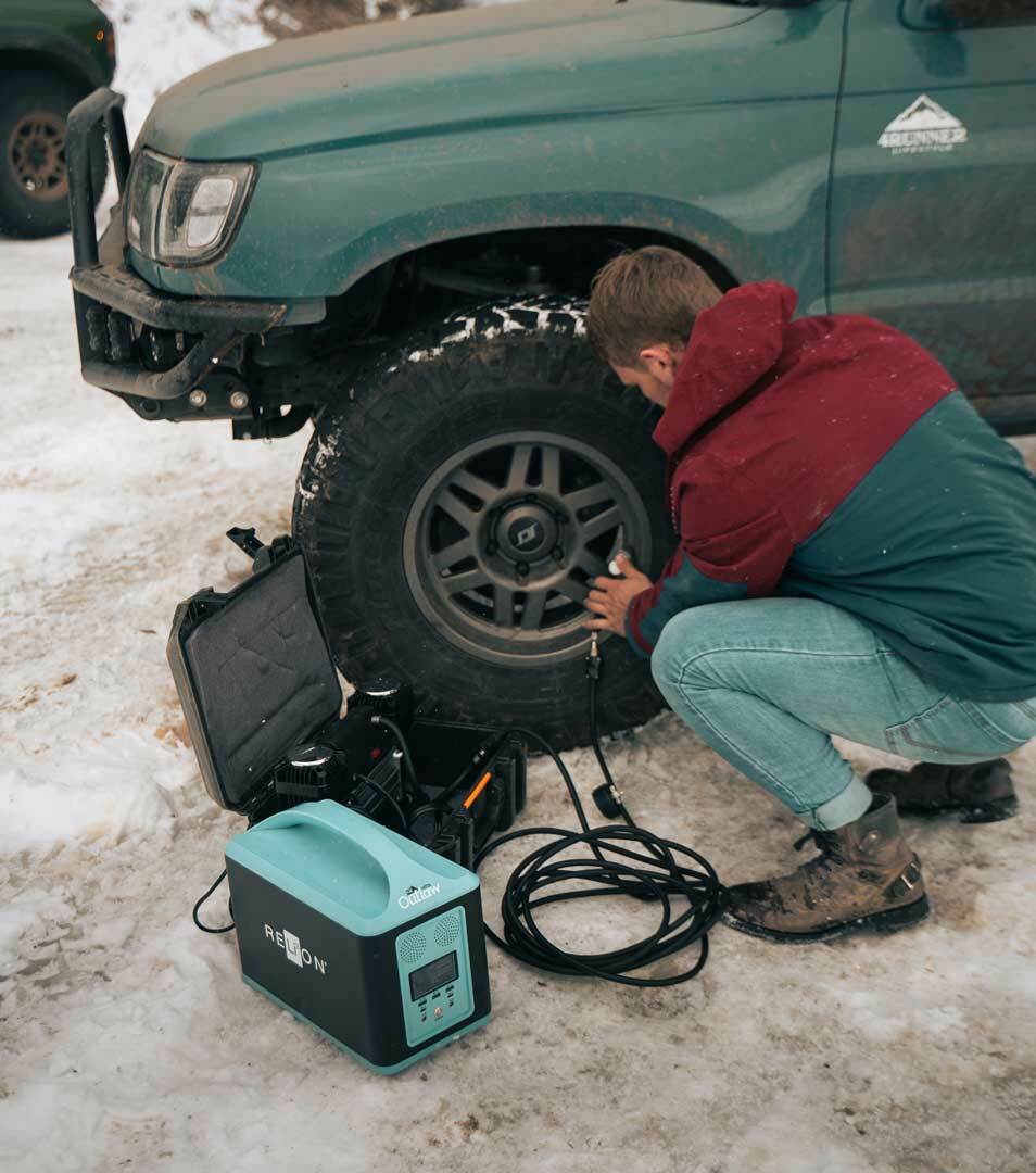 Using backup power for overland vehicles emergencies