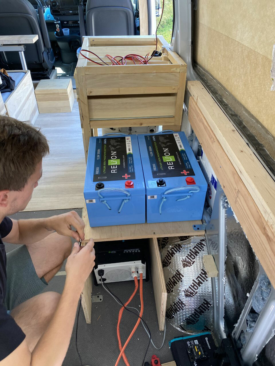 Camper Van Lithium Battery Install Camper Van Lithium Battery Install